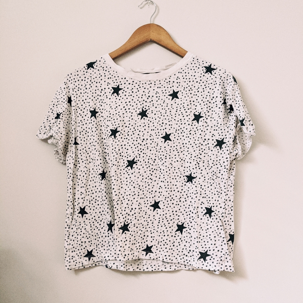 star print top